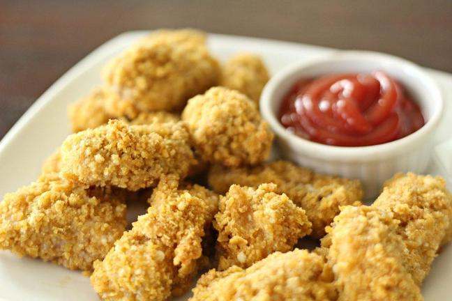chicken dippers with ketchup